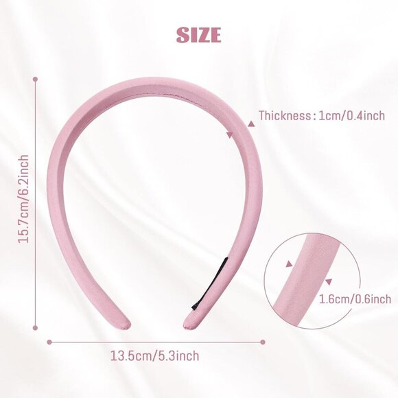 10 Pieces Super Soft & Comfortable Sponge Padded Headbands Hair Bands Hoops Acce - Picture 2 of 9